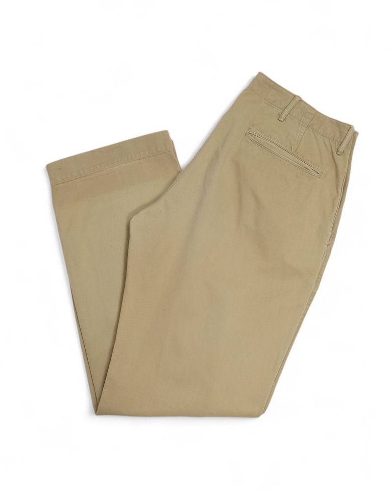 Beige High Rise Chinos