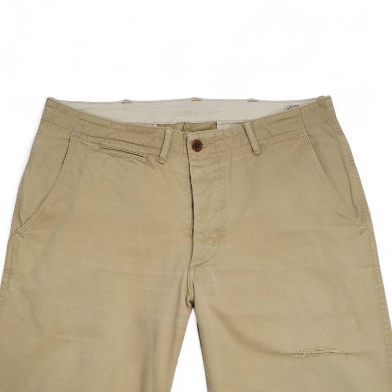 Beige High Rise Chinos