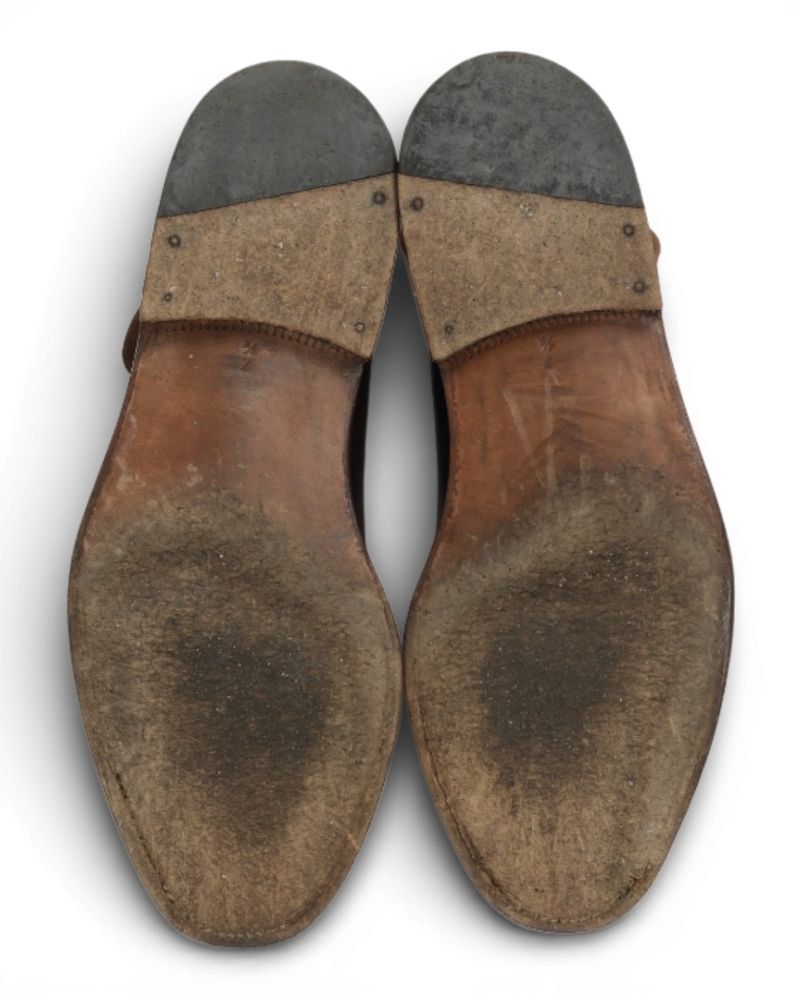 Dark Brown Leather & Suede Lace-Up Boots