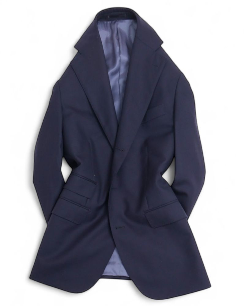 Navy Doppio Ritorto Super 100's Wool Suit