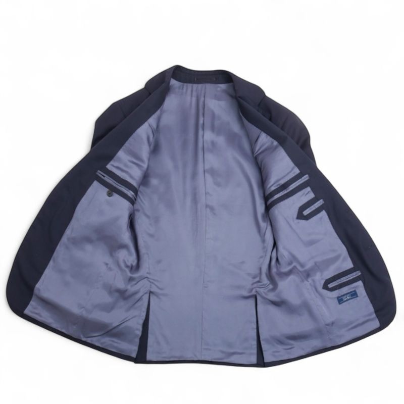 Navy Doppio Ritorto Super 100's Wool Suit