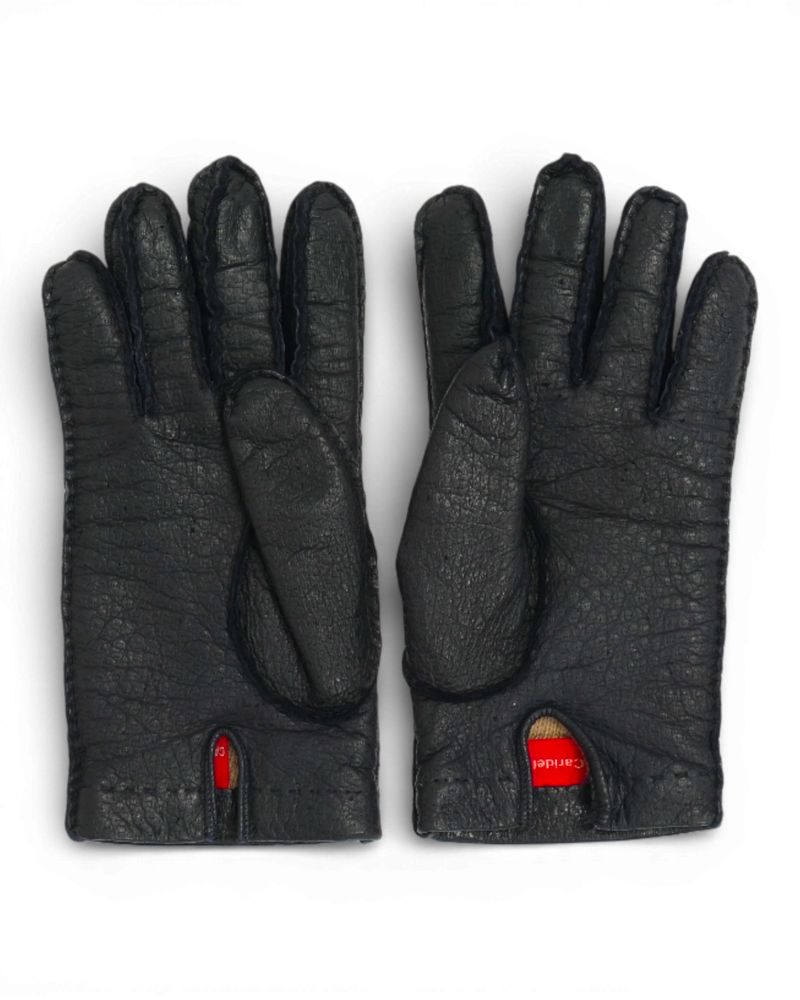 Midnight Blue Peccary Gloves