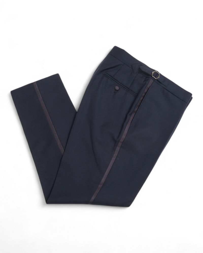 Navy Super 110´s Wool Shawl Tuxedo