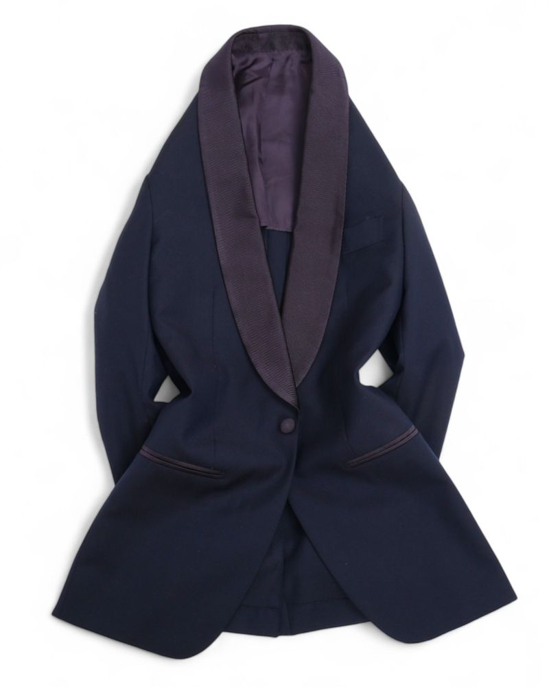 Navy Super 110´s Wool Shawl Tuxedo