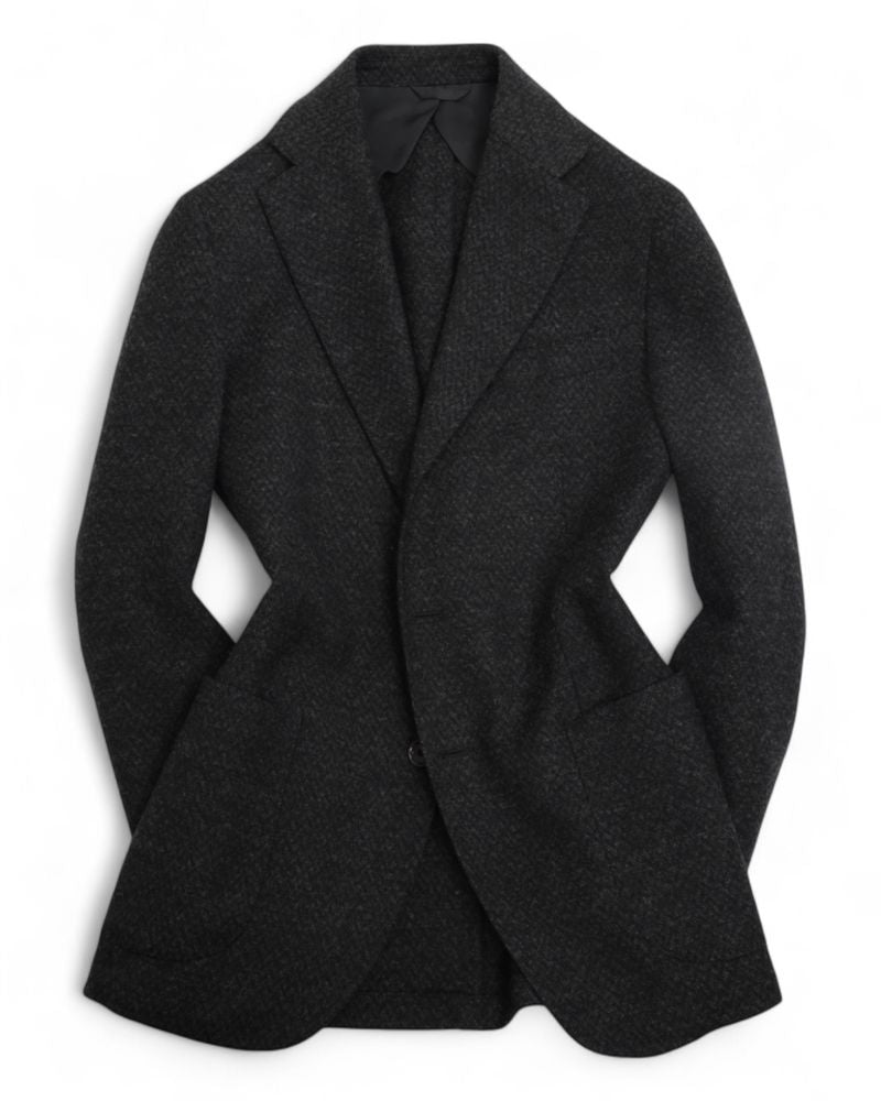Dark Grey Wool & Cashmere Sports Jacket