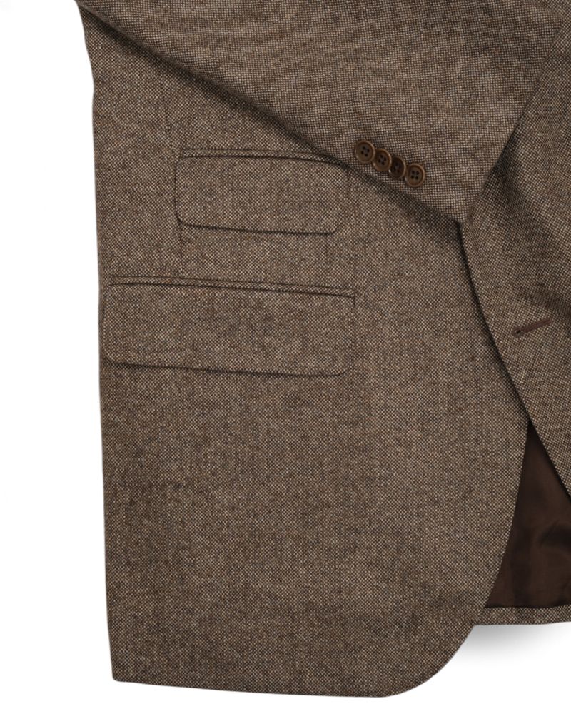 Brown Wool & Cashmere Sports Jacket