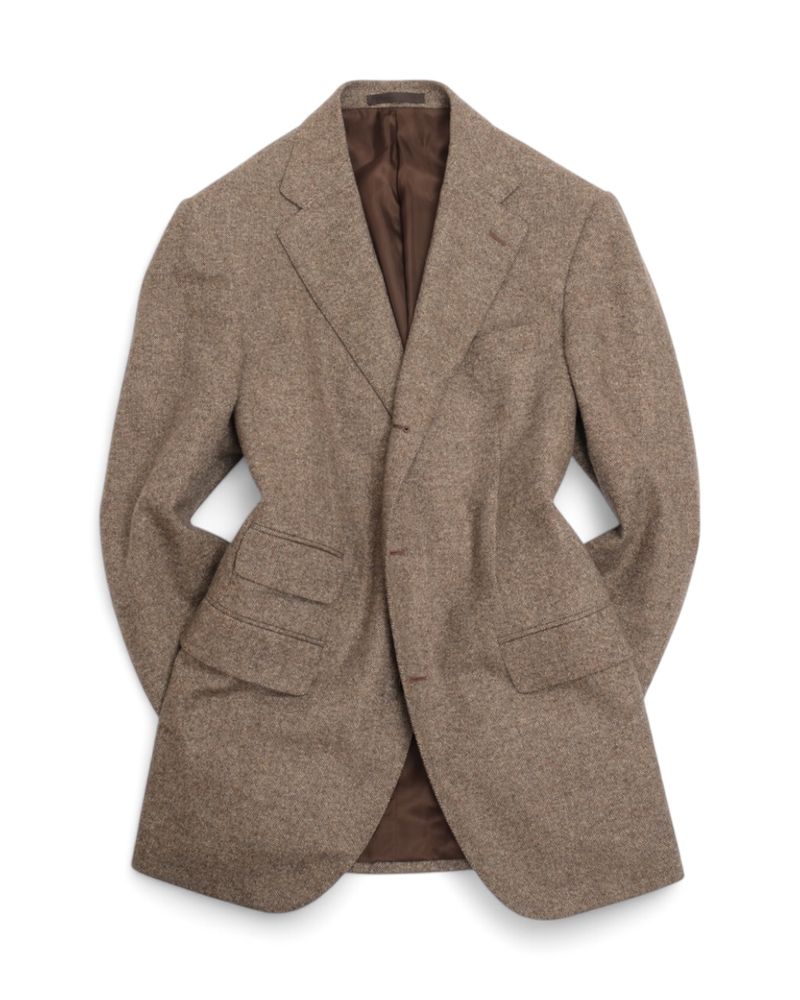 Brown Wool & Cashmere Sports Jacket
