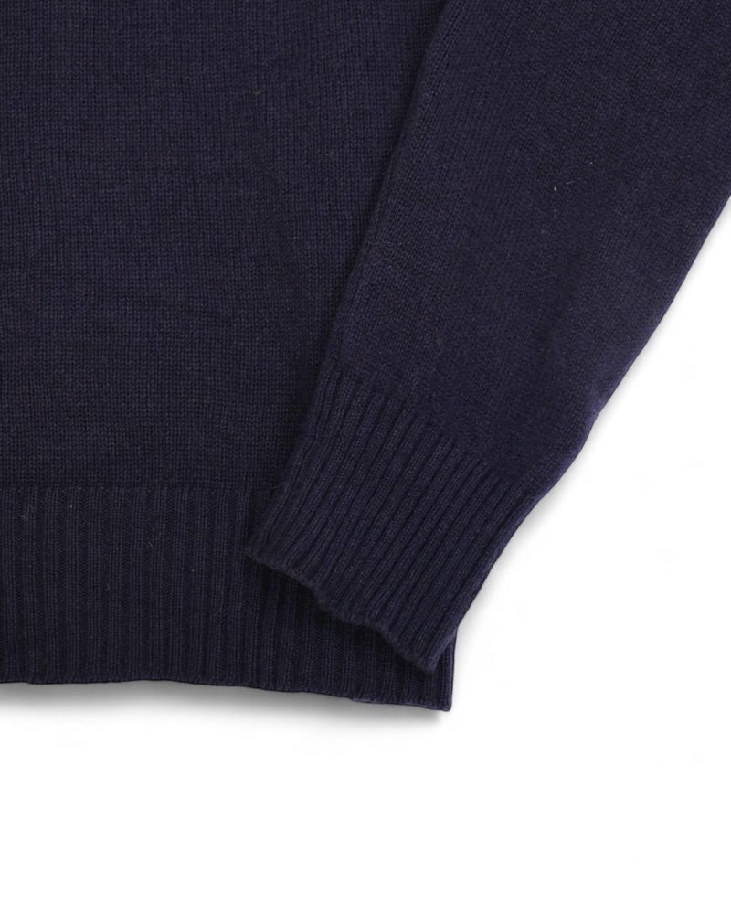Navy Cashmere Sweater
