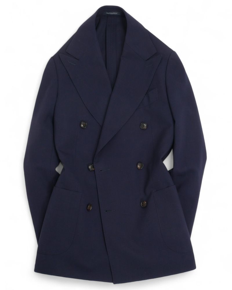 Navy High Twist DB. Sports Jacket