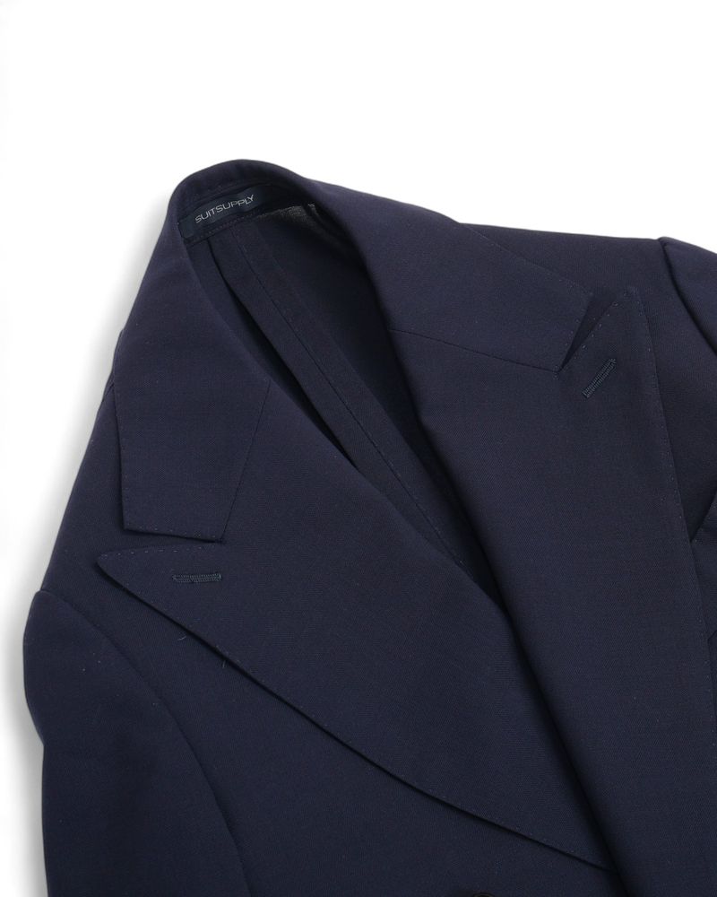 Navy High Twist DB. Sports Jacket
