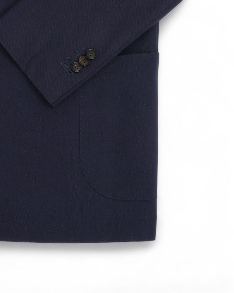 Navy High Twist DB. Sports Jacket