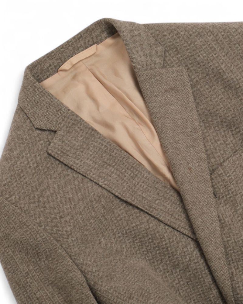 Taupe Herringbone Blazer