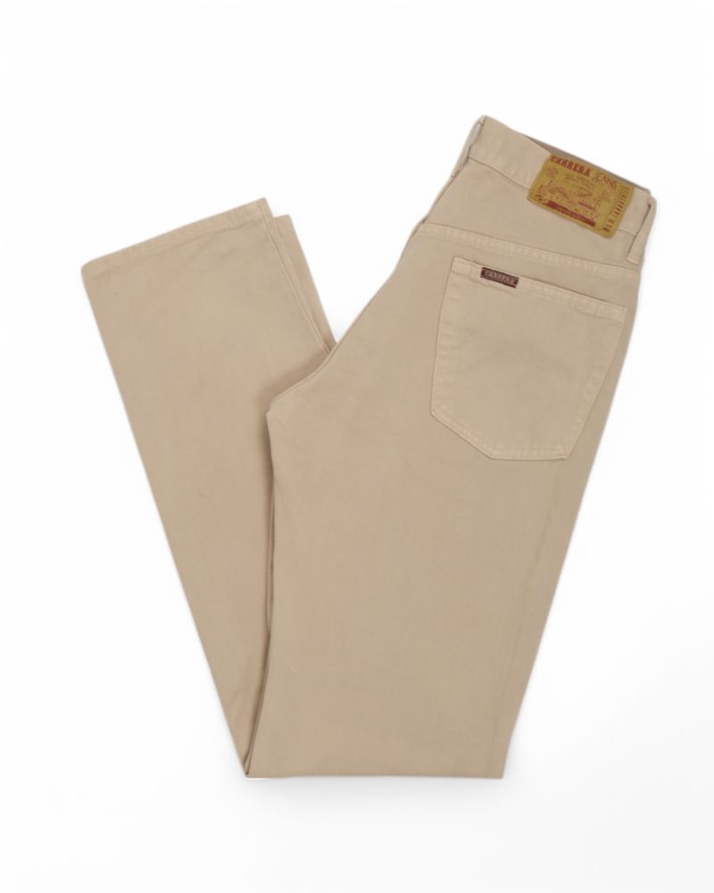 Beige High Rise Jeans