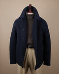 Navy Boiled Wool Work Jacket