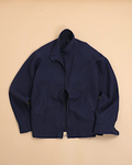 Navy Linen Harrington Jacket by Private White V.C.