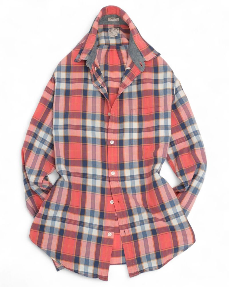 Multicolored Check Madras Shirt
