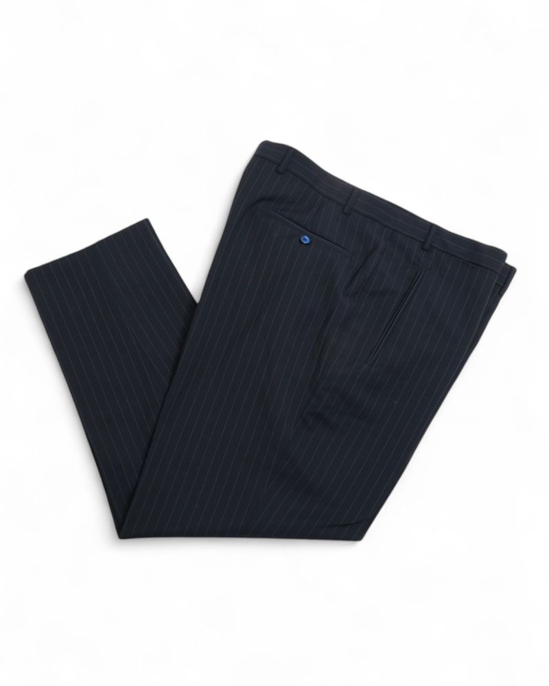 Navy Pinstripe Scabal Wool Suit