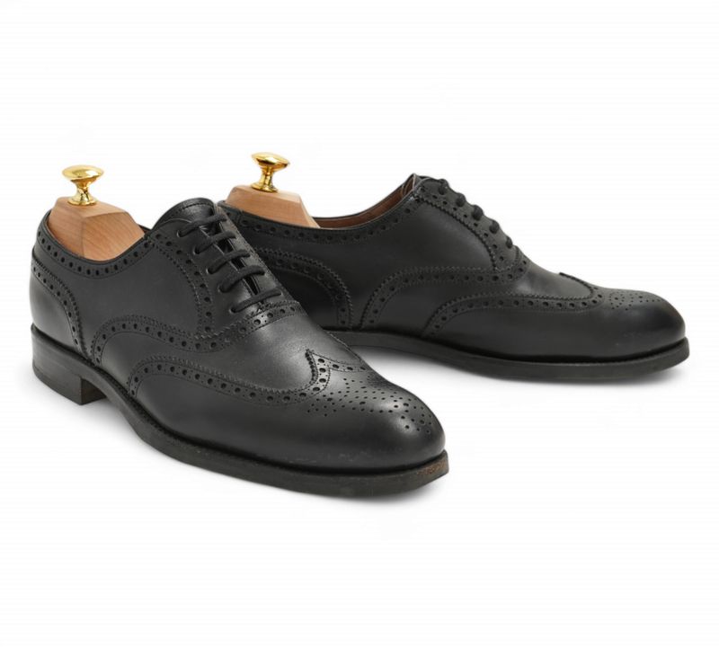 Black Wing Tip Oxfords