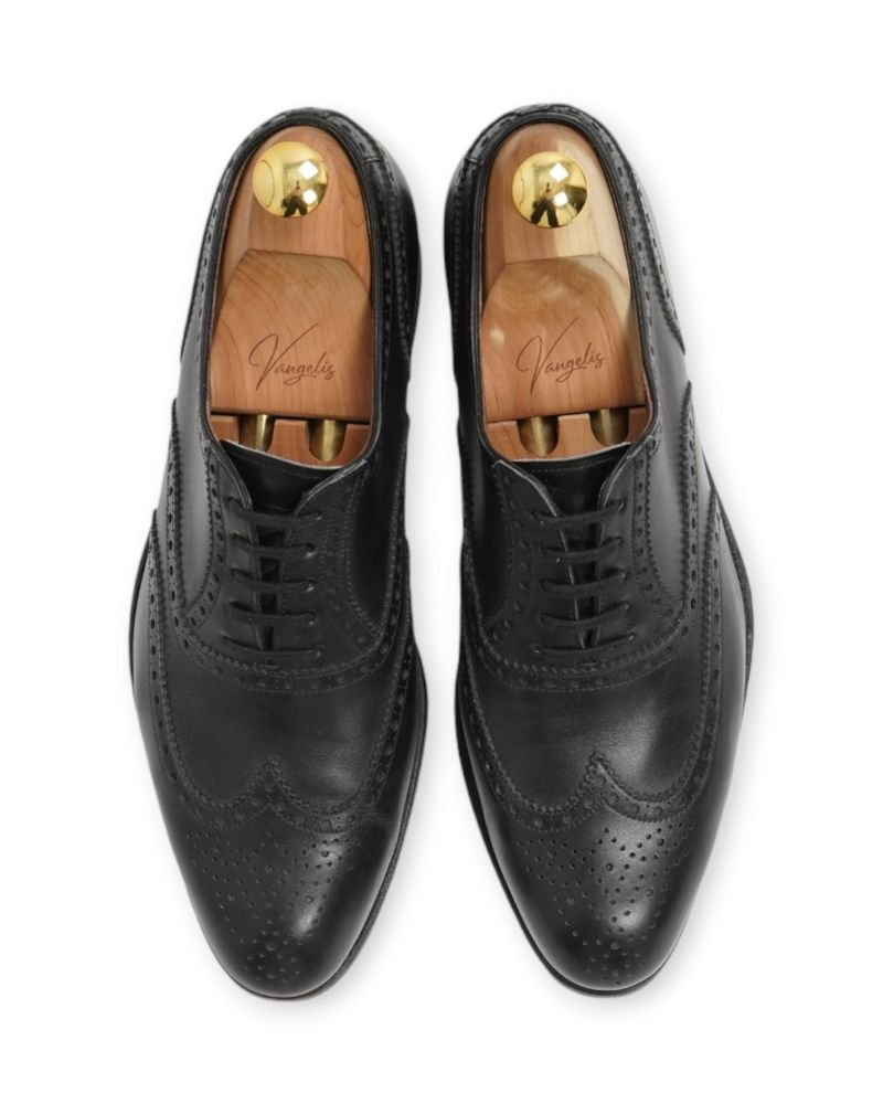 Black Wing Tip Oxfords