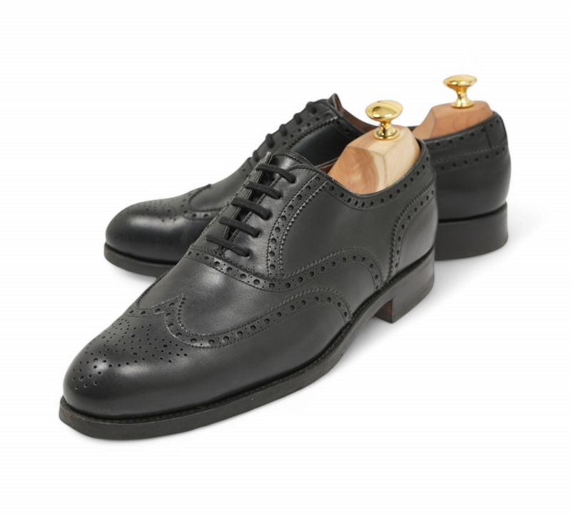 Black Wing Tip Oxfords