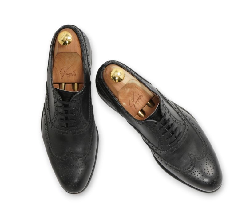 Black Wing Tip Oxfords