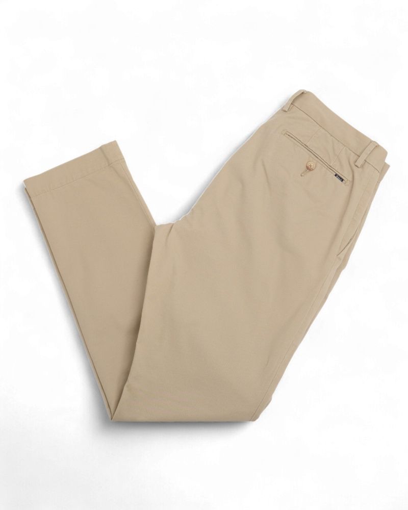 Beige Cotton Chinos