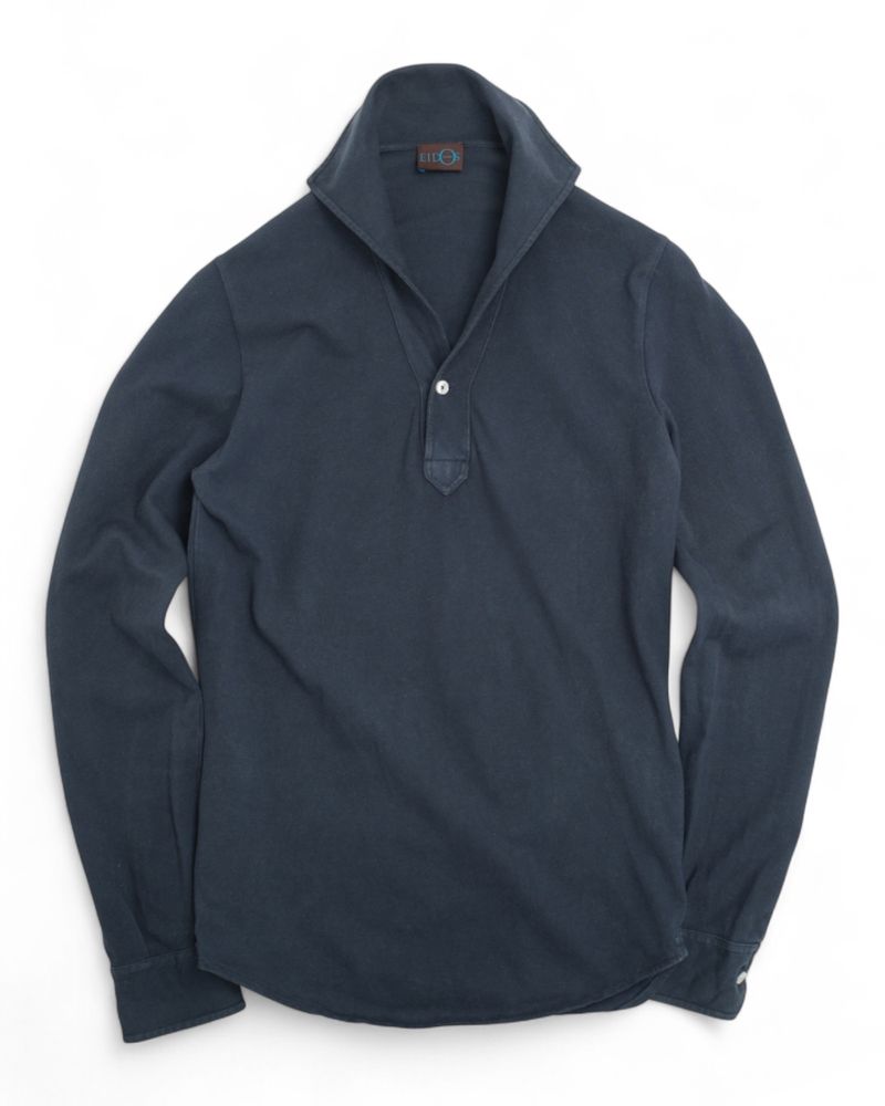 Navy Cotton Lupo Polo
