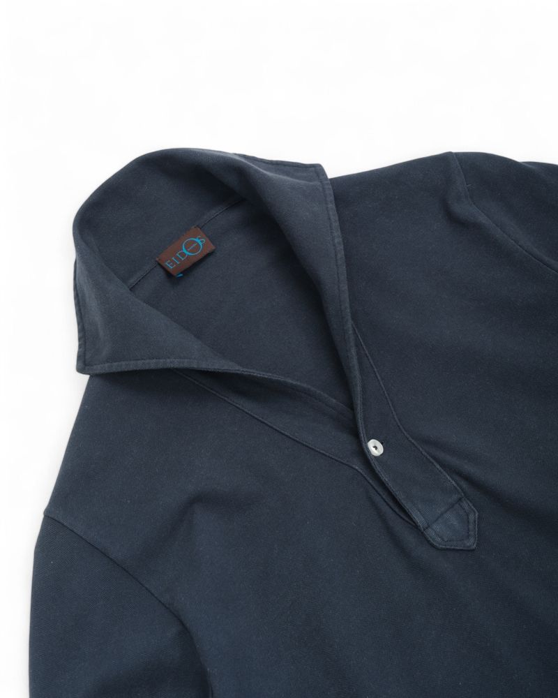 Navy Cotton Lupo Polo