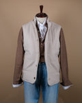 Oyster Virgin Wool & Cashmere Gilet