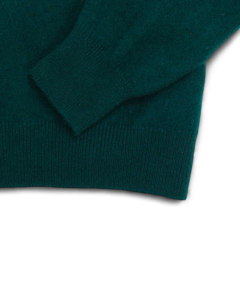 Dark Green cashmere V-Neck