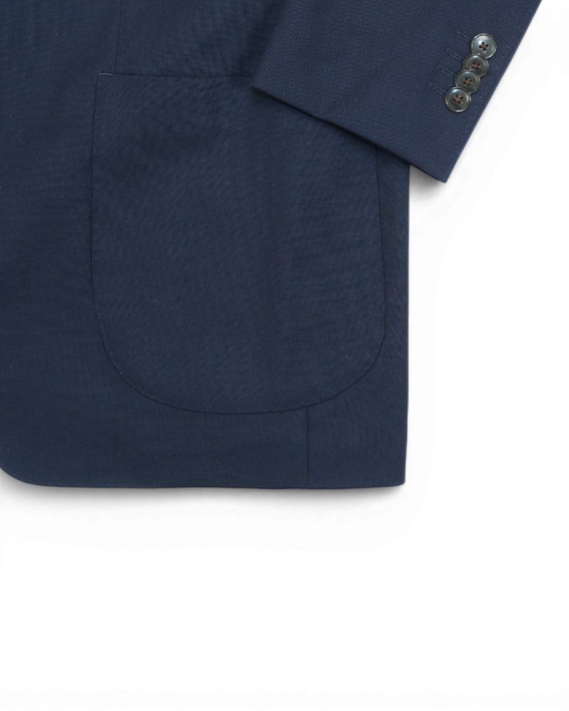 Navy Unconstructed Wool Suit