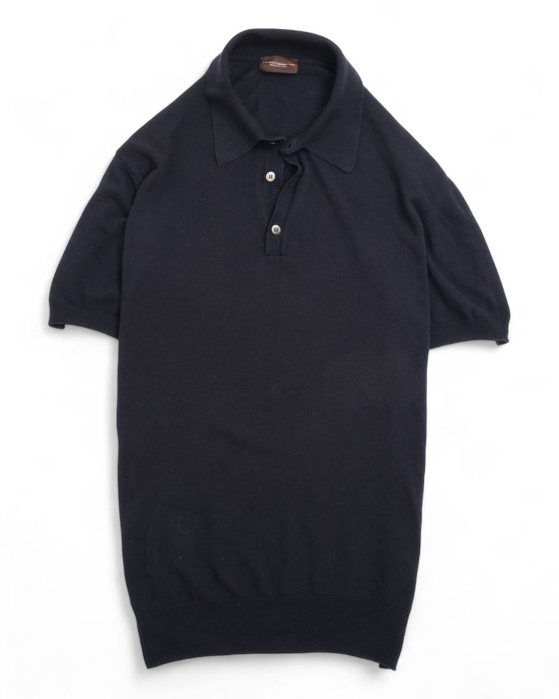 Navy Cotton Polo