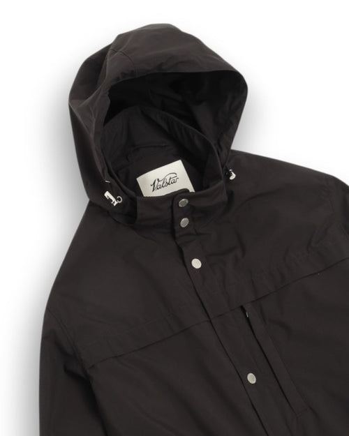 Black Unconstructed Water-Proof Parka