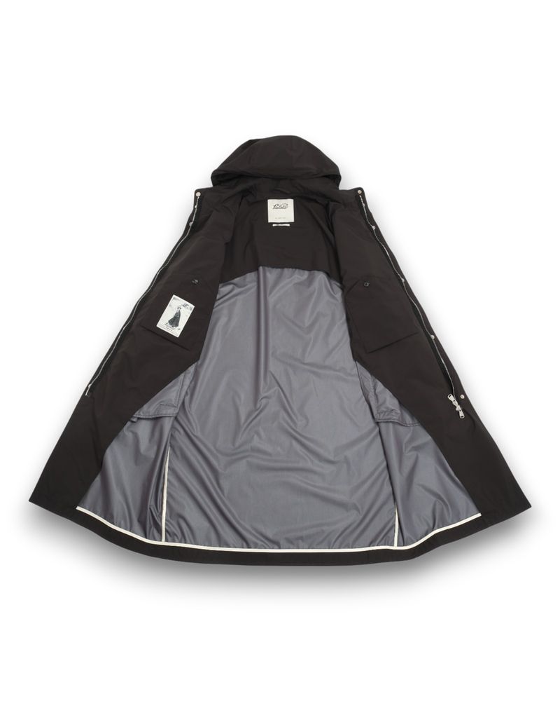 Black Unconstructed Water-Proof Parka