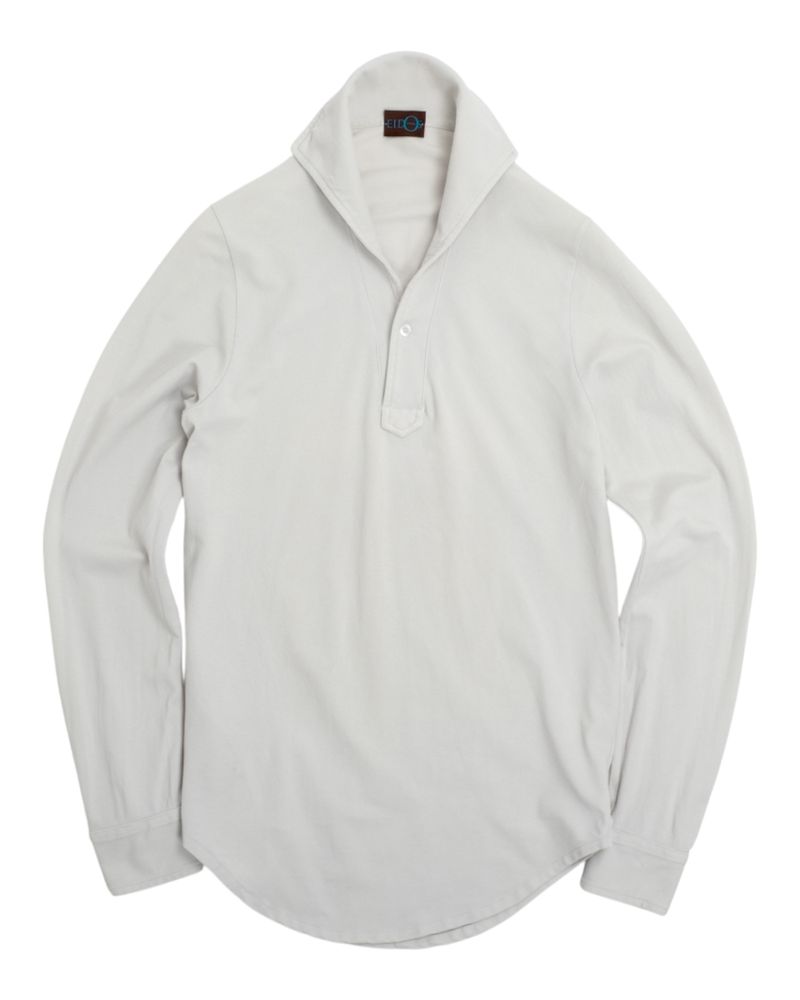 Light Grey Cotton Lupo Polo