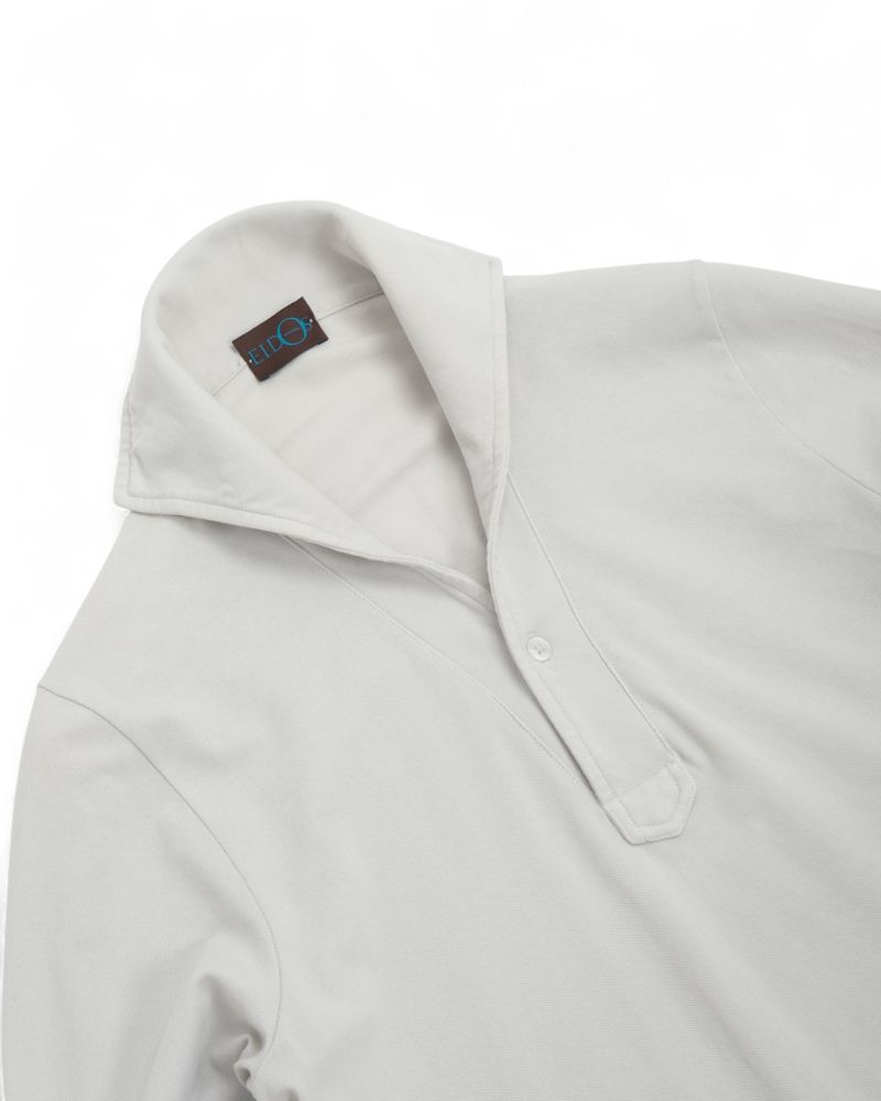 Light Grey Cotton Lupo Polo