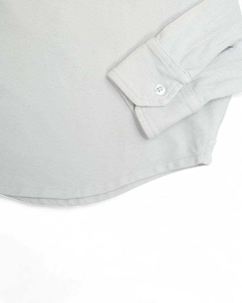 Light Grey Cotton Lupo Polo