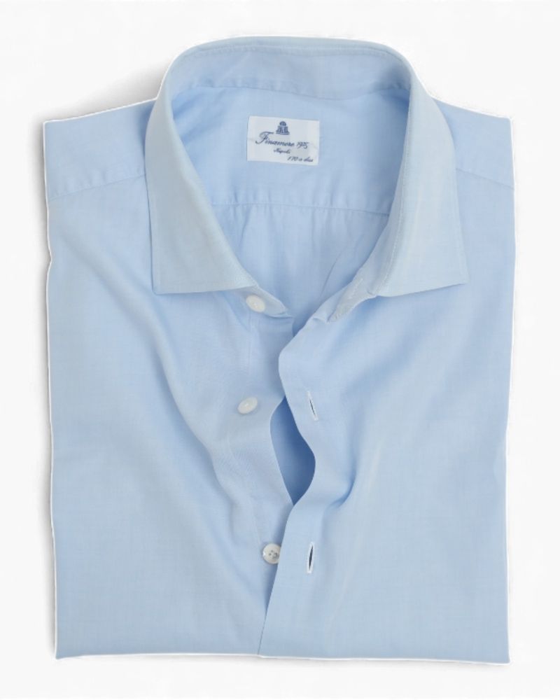 Powder Blue Poplin Shirt