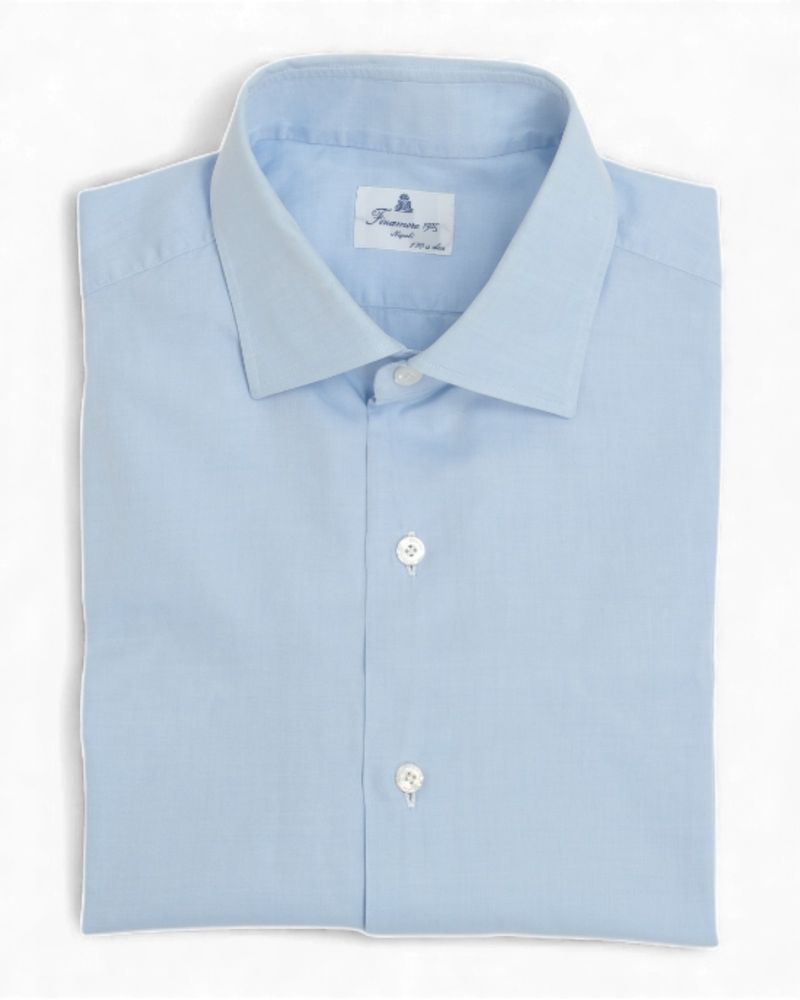 Powder Blue Poplin Shirt