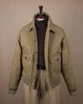 Pale Olive Cotton Twill Flight Jacket