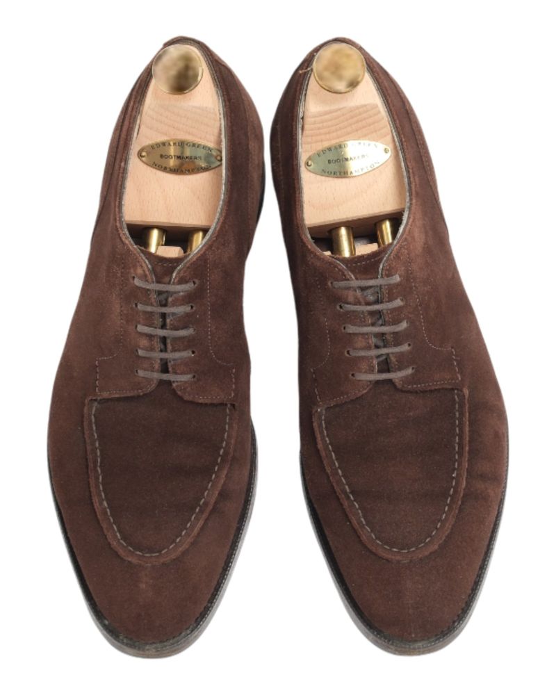 Brown Suede Split-Toe Derbie