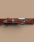Western Ranger Belt with Three-Piece Buckle Set