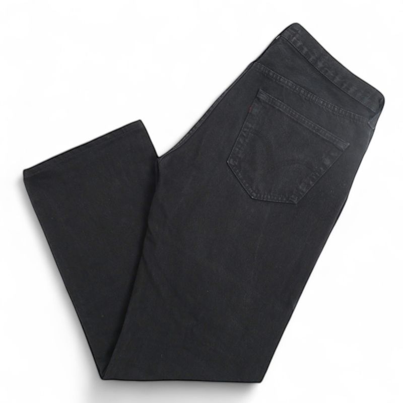 Black High-Rise Denim