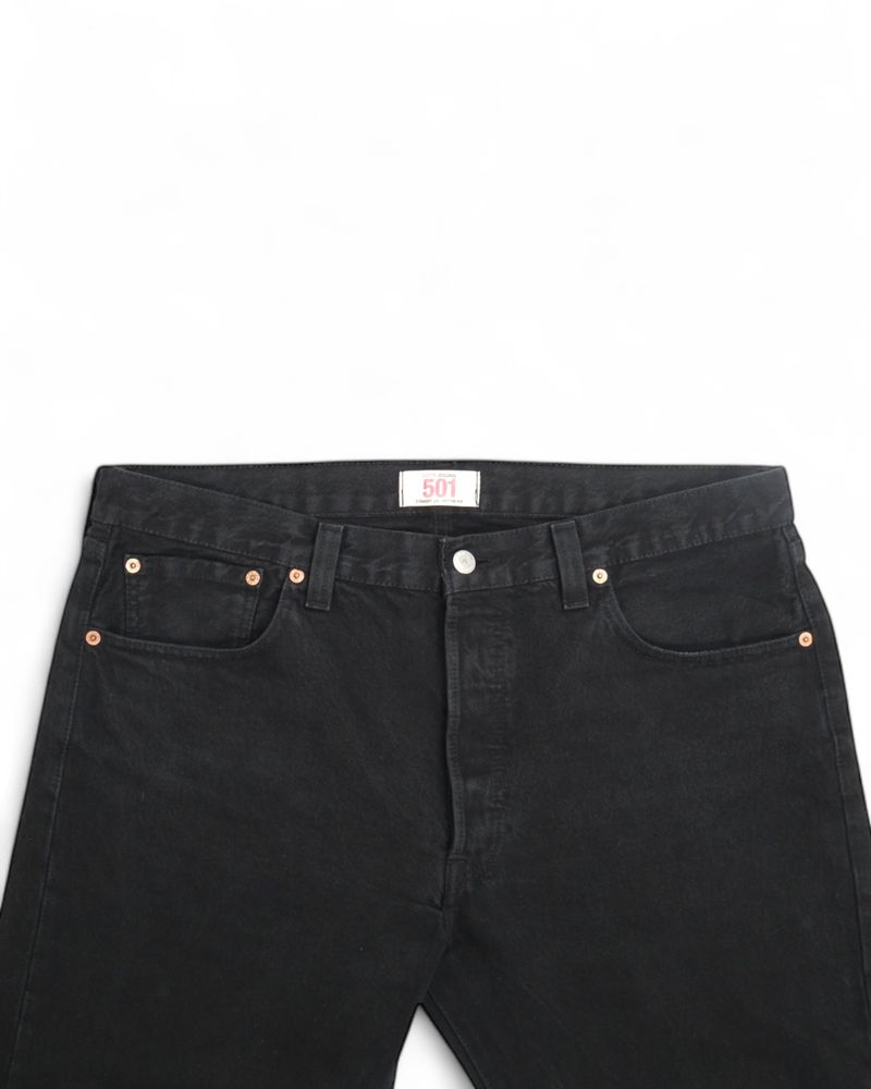 Black High-Rise Denim