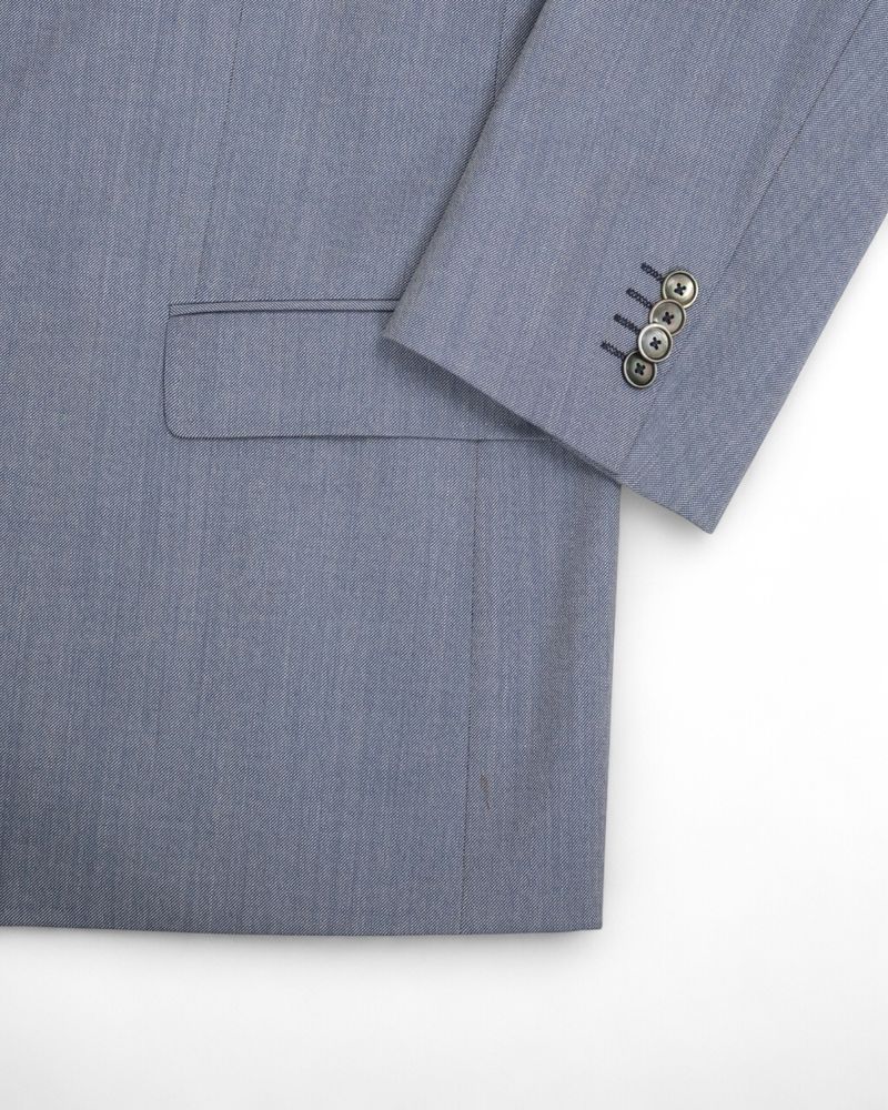 Light Blue Wool Sports Jacket