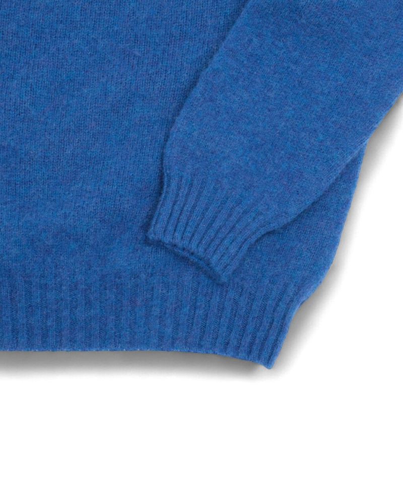 Blue Shaggy Raglan Jumper