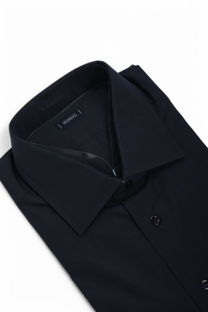 Navy Poplin Shirt