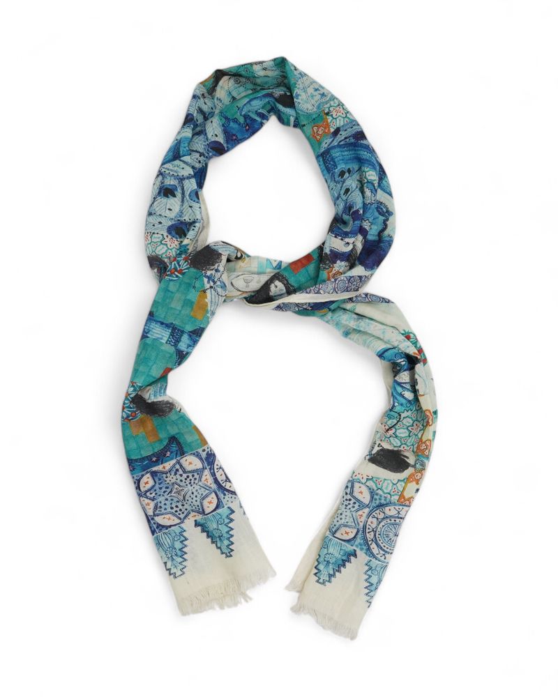 Multicoloured Printed Scarf