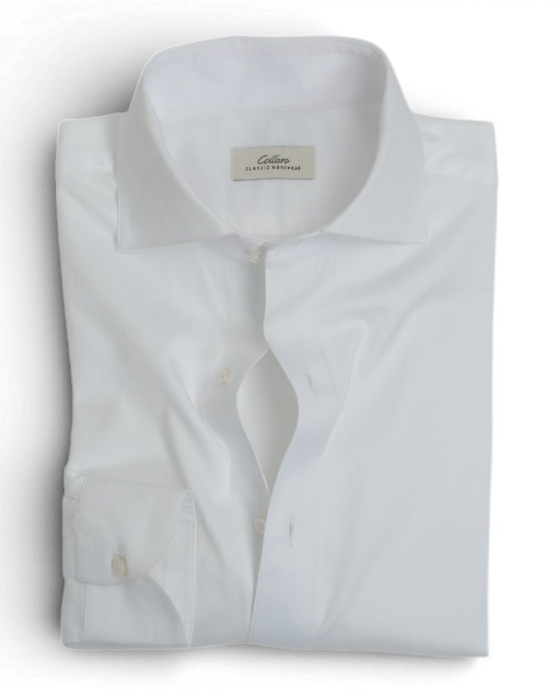 White Cotton Twill Shirt