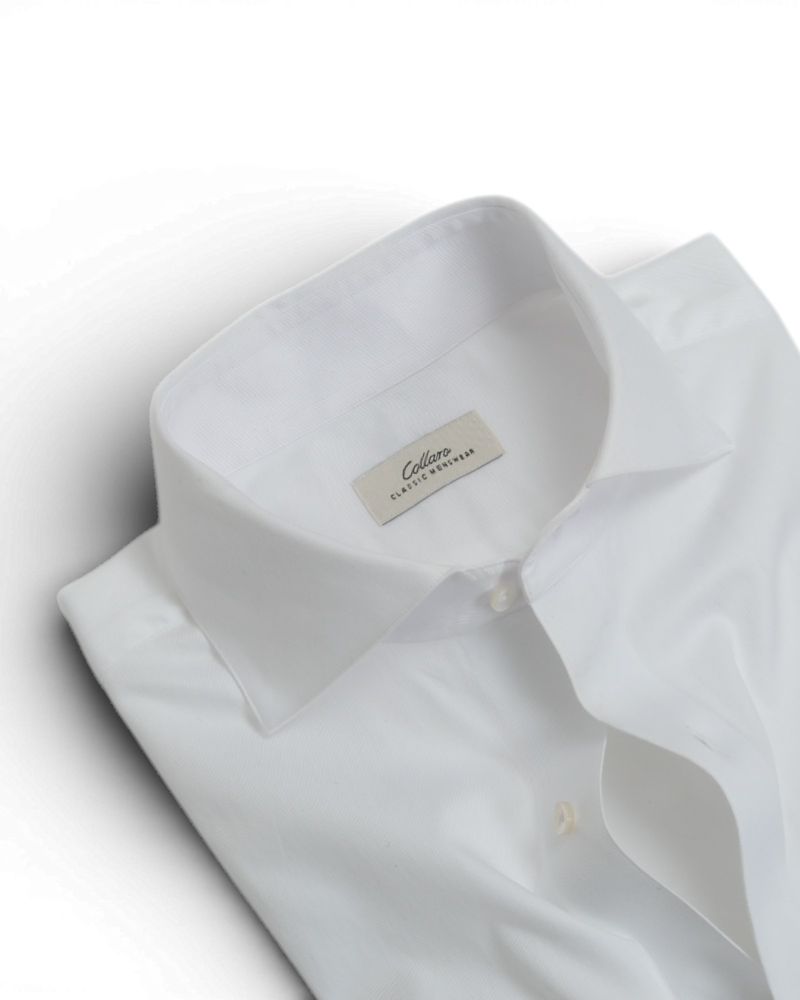 White Cotton Twill Shirt